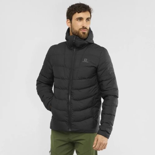 Black Salomon Essential Xwarm Men's Insulated Jackets | IE LU2736